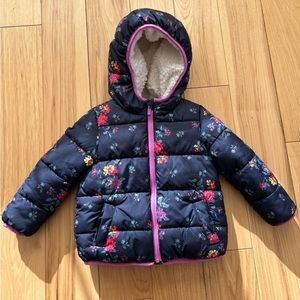 Baby Gap Fleece Lined Puffer Jacket for Girls, Size 4T